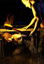 Every muscle in her body screamed for relief - Jungle camp by Quoom